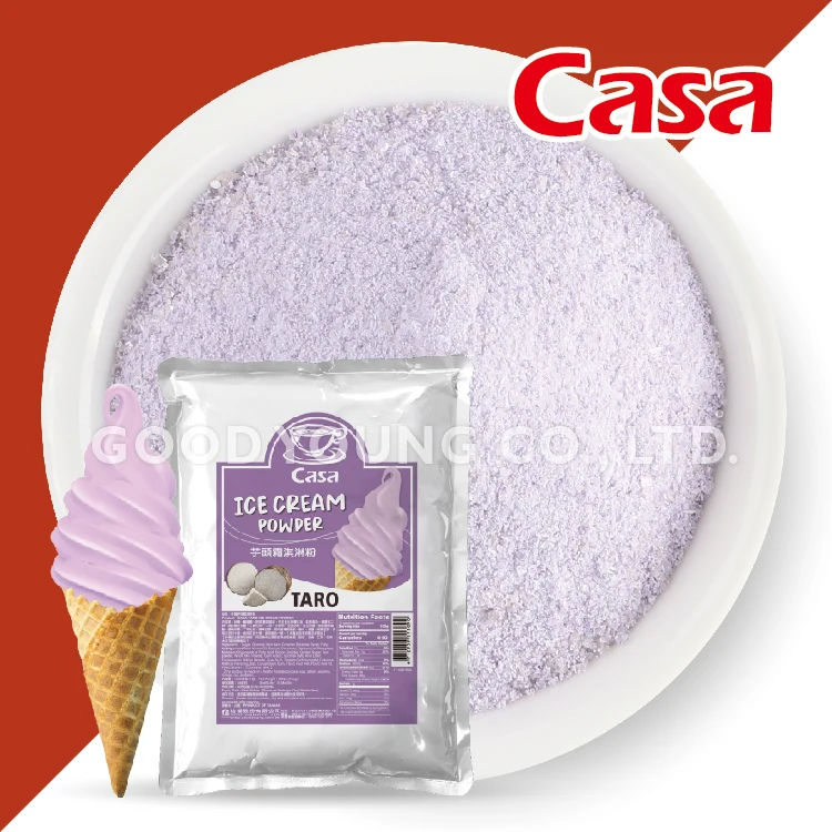 Хороший молодой чай халяльная сертификация мороженое таро порошок со вкусом мягкий для мороженого смесь
