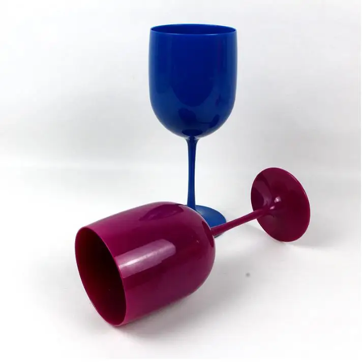 Hot pink Plastic Wine Glasses champagne wine glass Cuisine Flutes 480ml