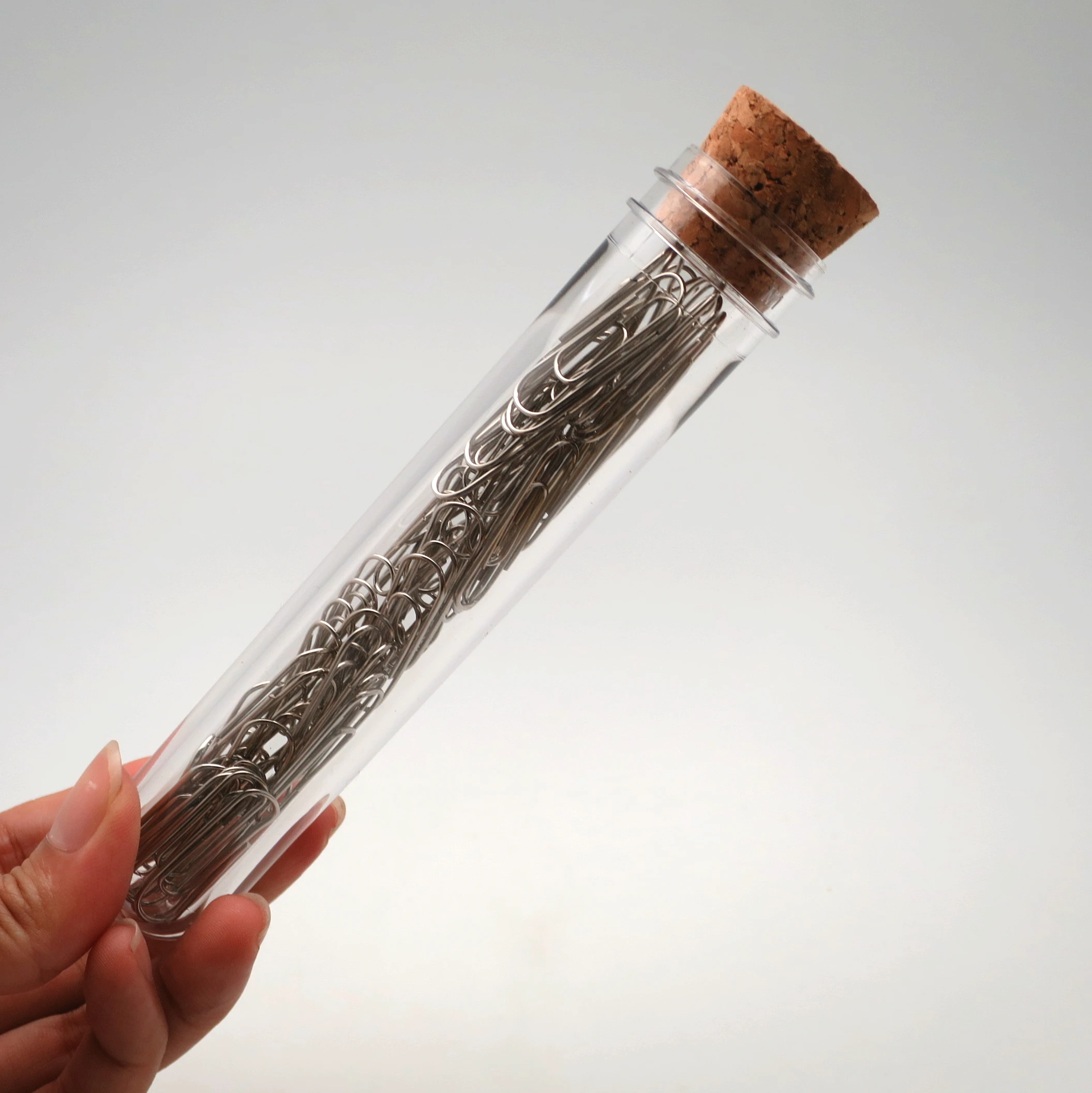 Office Accessories Test Tube holder with cork stand Office stationery Supply Set plastic tube for gifts packaging