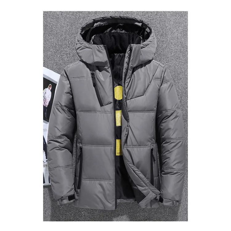 windbreaker outdoor winter work jacket Down Jacket With Hood for men puffer bomber jacket men