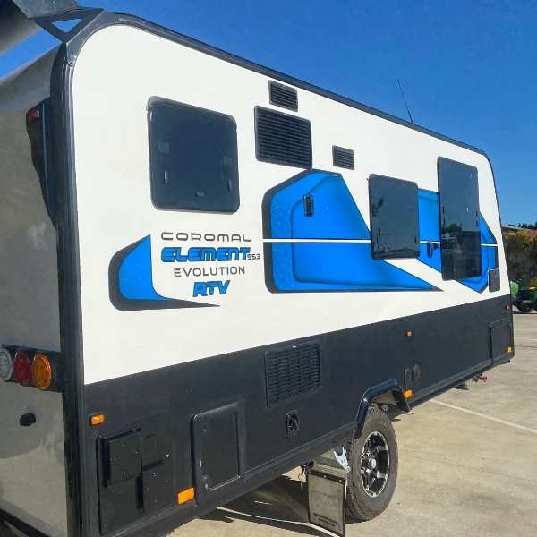 AUCTION FREE SHIPPING 2021 COROMAL ELE  MENT EVO  LUTION CARAVAN 553 RTV 1 AXLE