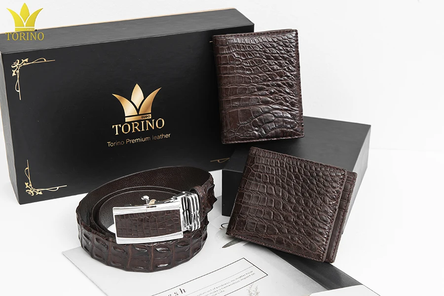  Роскошные крокодиловой кожи мужские кошельки из натуральной кошелек