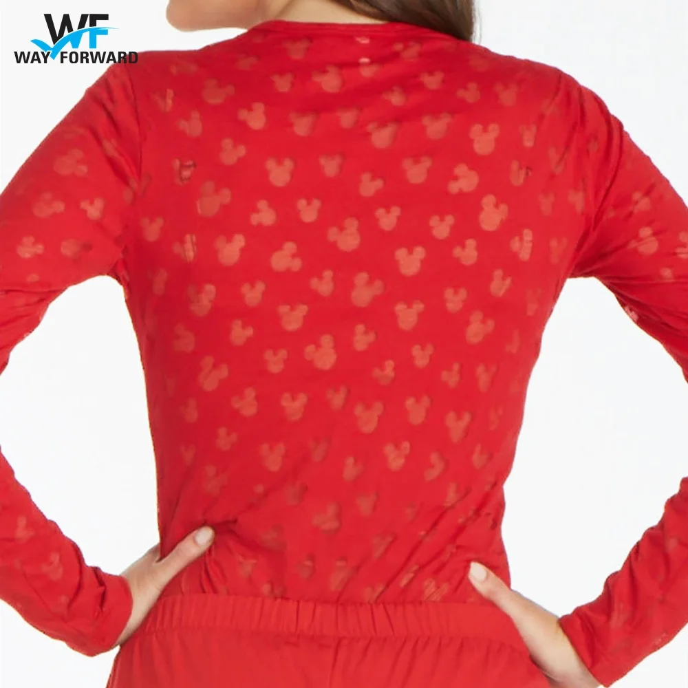 
High Quality Cotton Scrub Undershirts Full Sleeve Woman T Shirt 