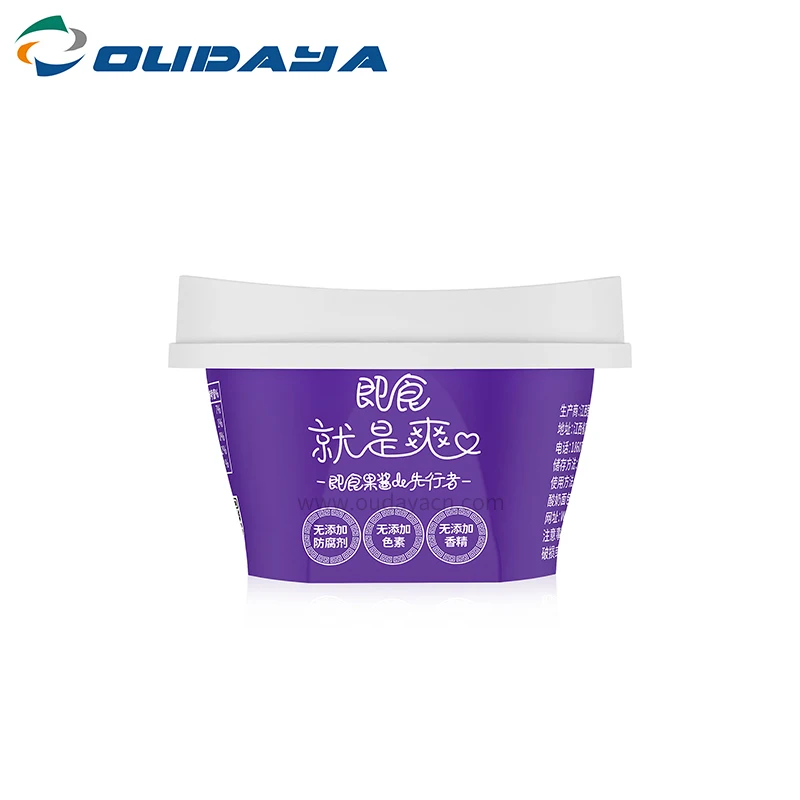 2 oz food jam sauce packaging plastic cup with lid small pudding cup pps cup