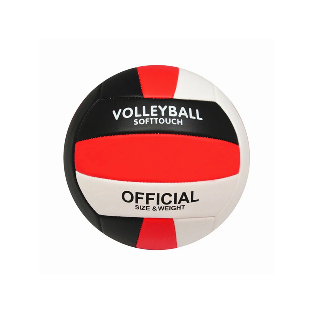 Eco-friendly manufacturer machine stitched pvc volleyball size 5 beach volleyball