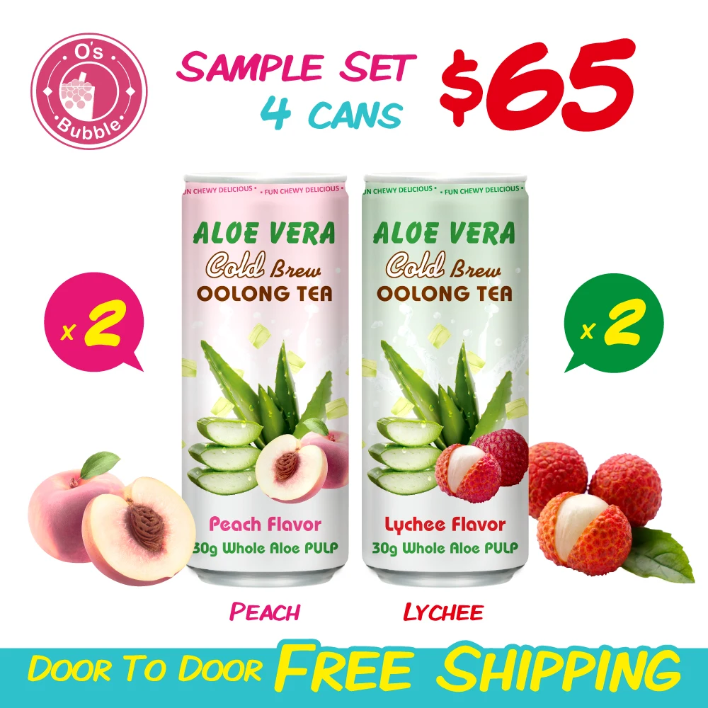 Доставка от двери до тайваньский чай Oolong Консервированный Напиток с алоэ вера