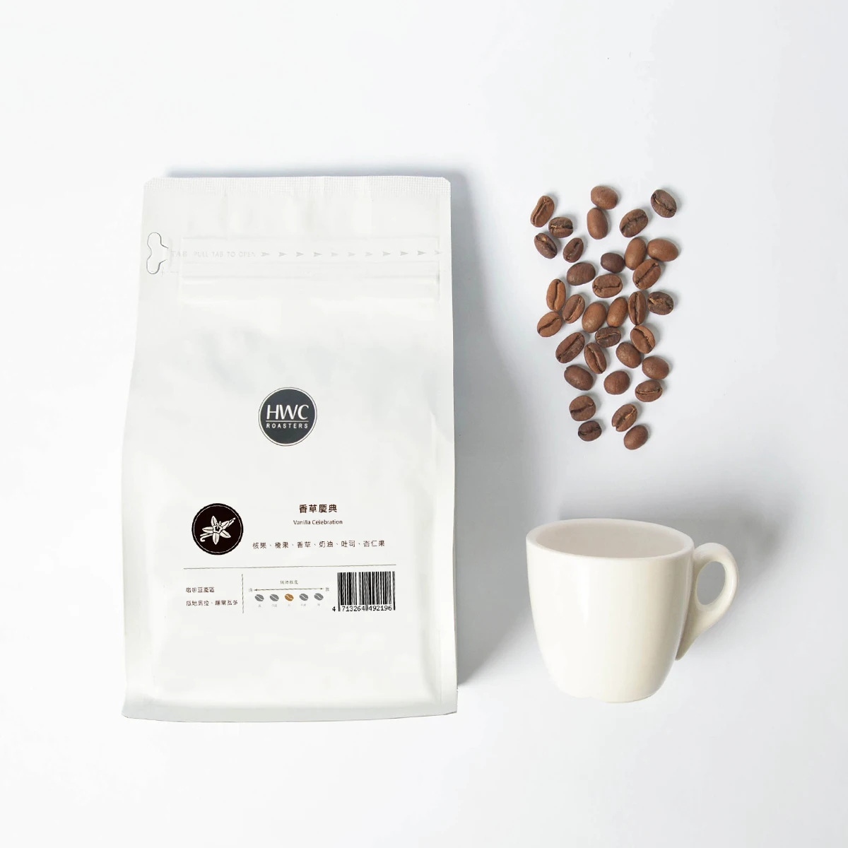 
High Quality HWC Unique Flavor Vanilla Celebration Roasted Coffee Beans 