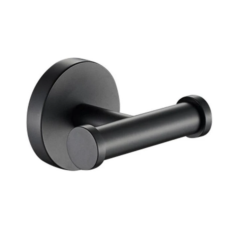 NEW Wall Mounted Coat Hooks Rack Black Double Single Towel Robe Hook for Bath Room Kitchen