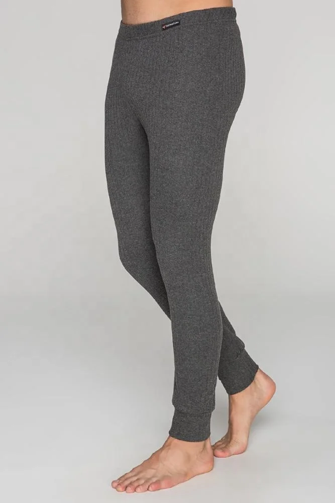 High Quality Turkish Soft Thermal Long Johns  Warm Underwear Trousers For Men BLUE