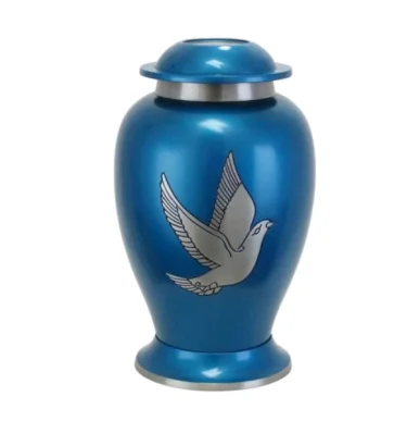 Solid Brass American Eagle Flag Cremation Urn High Quality Brass Funeral Supplies Cremation Urn for Human Ashes Adult Style  Urn