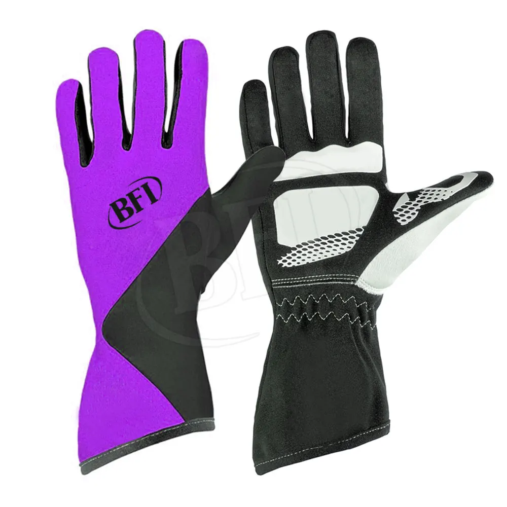 Custom Karting Racing Driving Gloves OEM Pakistan Supplier Breathable Go Kart Driving Outdoor Full Finger Racing Wear Universal