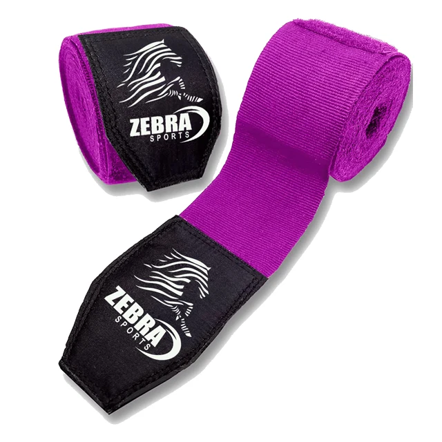 Custom Label Professional Handwraps semi Elastic Hand Wraps with Thumb Loop for Boxing, MMA, Muay Thai and Other Martial Arts 4m