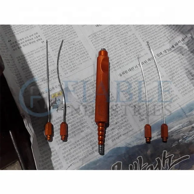 Хирургические инструменты Luer Lock набор катушек для инфильтрации/пластмассовая катушка липосакции на заказ PK индивидуальные размеры) Зеркальная полировка/сатин