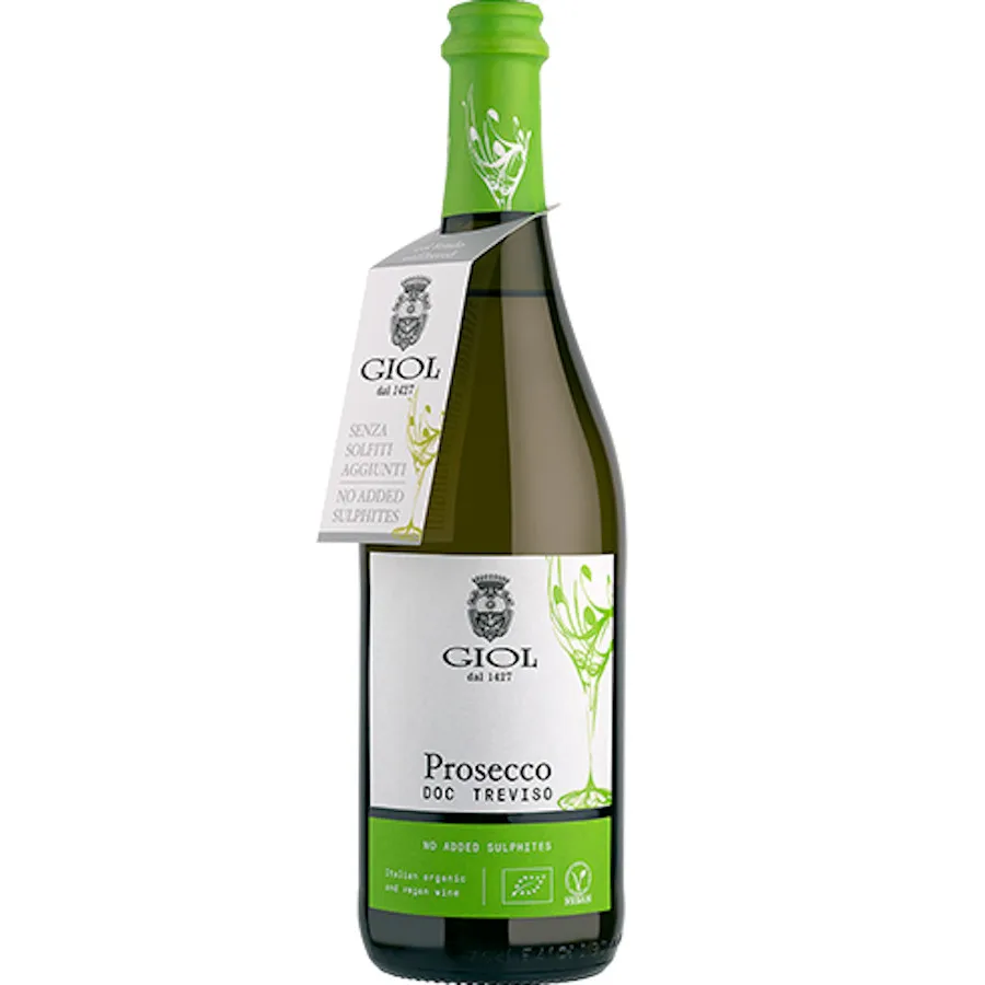 Italian No Added Sulphites Organic Prosecco on Yeast 75 Cl for Aperitif