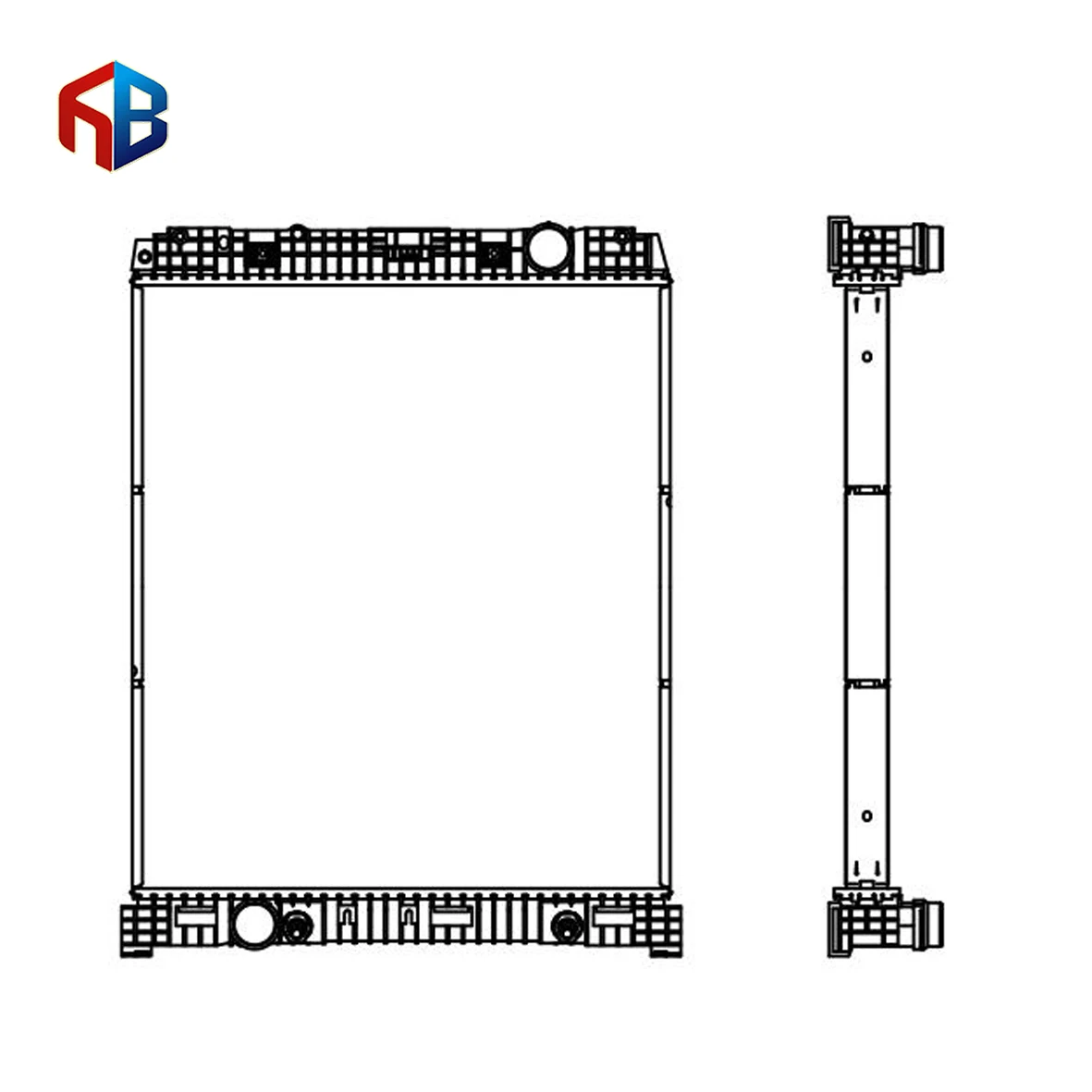 OEM A9405001503, высокая производительность, низкая цена, алюминиевый радиатор, водяной охладитель для MBz At Merce Axor 2002 Atego