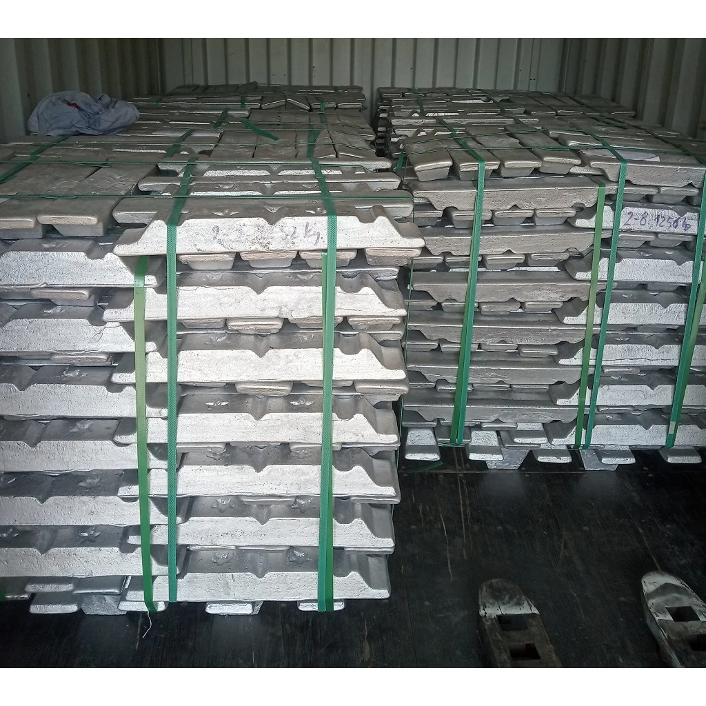0.1% Max Zn 0.1% Max Ti Alloy 550C Melting Point Aluminium 6063 Ingots