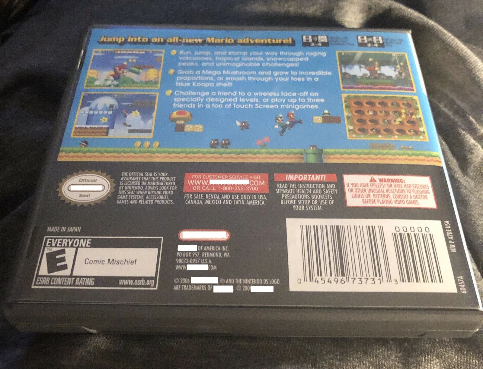 
Super Mario Bros game cartridges for DS Complete retail Boxed for 3DS Manual & Box included free shipping 