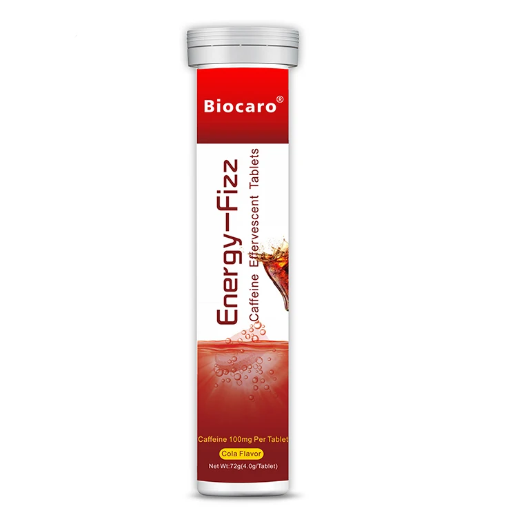 OEM Caffeine Energy Drink Cola Flavour Effervescent Tablets