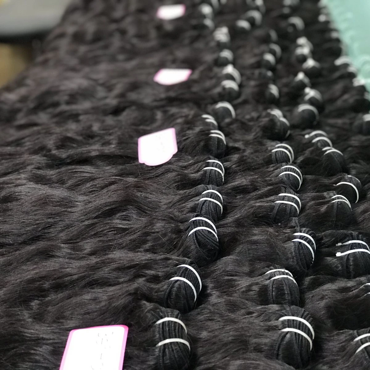 Hair black natural wave bundles super double drawn Vietnamese wholesale human hair vendor