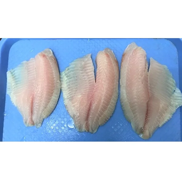 Best Selling Fresh Fish Piece Shape Seafood (5-7 oz/pc) Bulk Packing 10 kg/ctn Skinless Tilapia Fillet