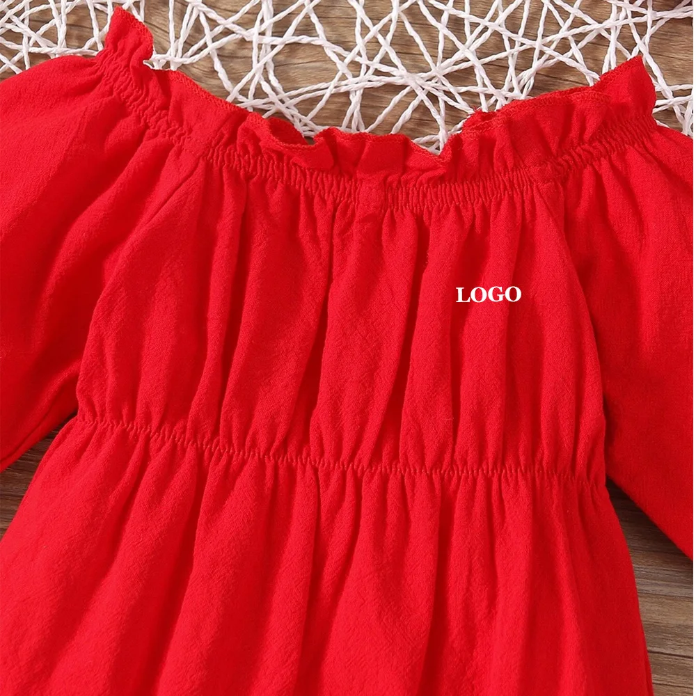 Top Quality Solid Ruffle Baby Girl Rompers 2023 / New Design Spring Stylish Cheap Rate Cotton Baby Bodysuit
