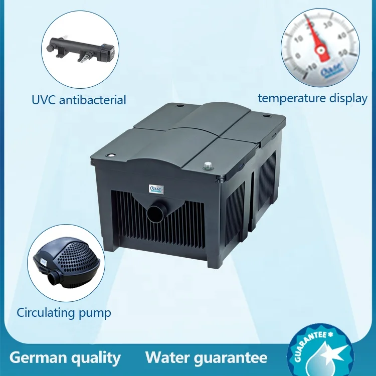 outdoor large external purification filter box koi fish pond filter set for water circulation system