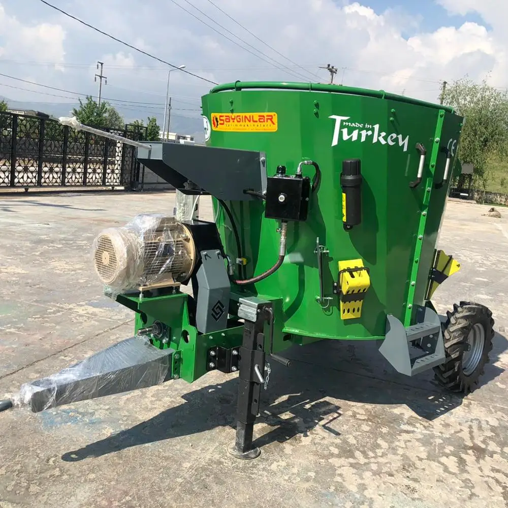 2 cbm Vertical Feed Mixer Towed - Electric Driven+ Tractor PTO Driven