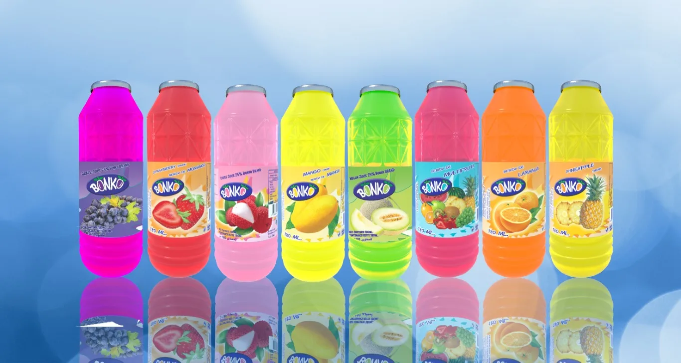 Fruit Drink Juice Lychee 180ml Plastic bottle BONKO brand