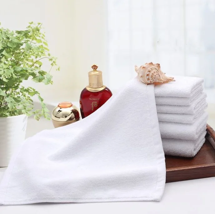 Белое хлопковое одноразовое полотенце для лица отеля ресторана