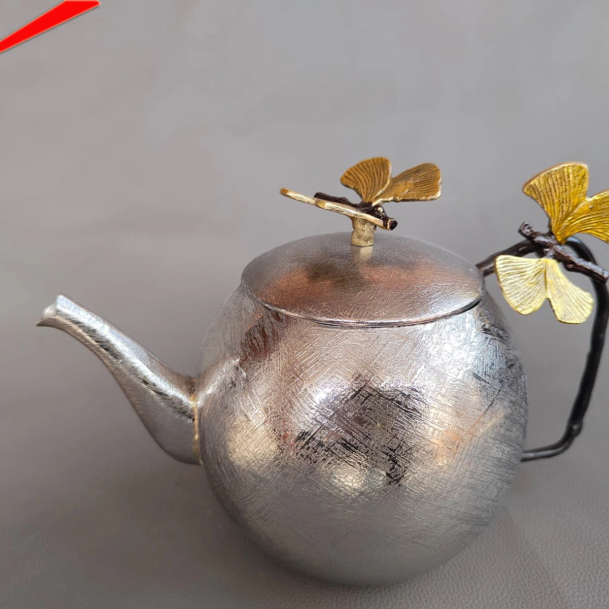 Дизайнерский чайник в форме бабочки, Круглый чайник ginkgo
