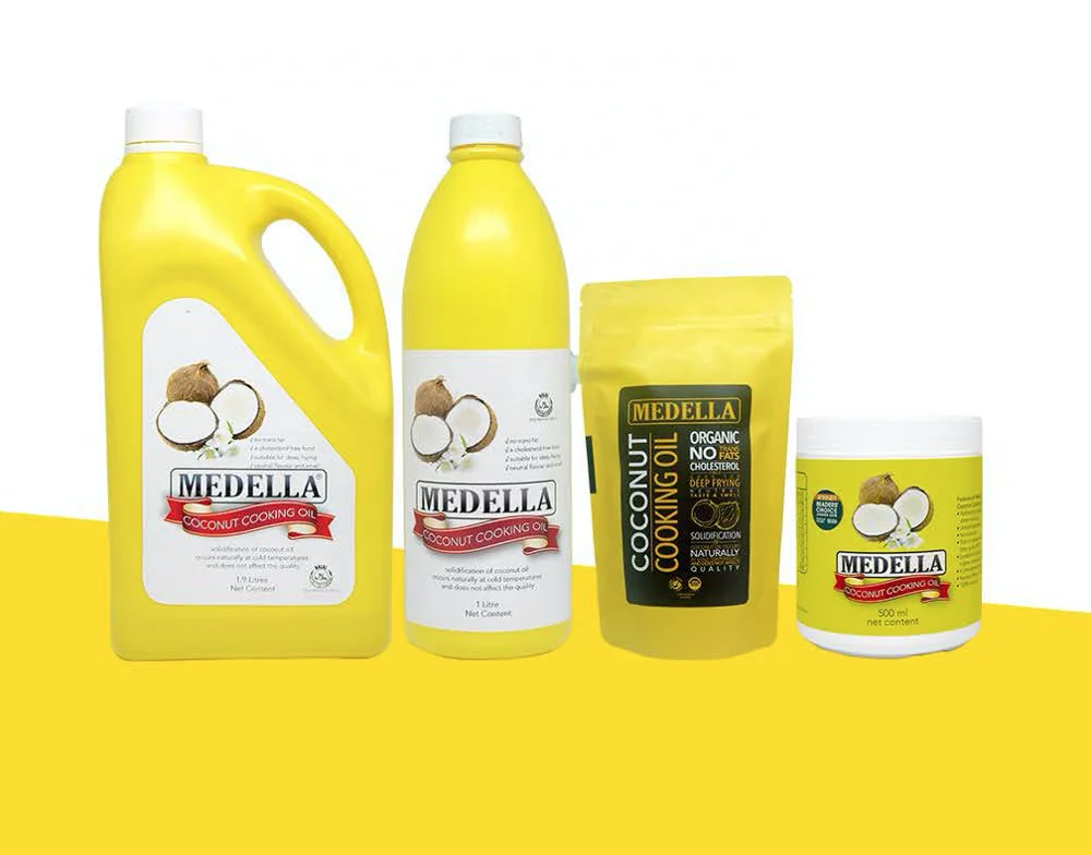 
MEDELLA Award Winning High Quality Refined Coconut Cooking Oil Consumer Pack Or Bulk 