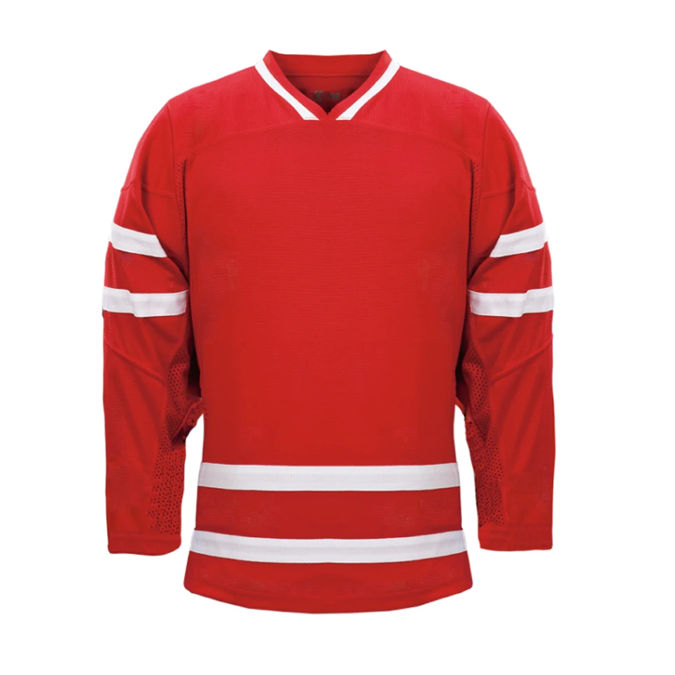 OEM wholesale promotional cheap custom team hockey jerseys Custom Sublimated Cheap Embroidery Blank Ice Hockey Jersey