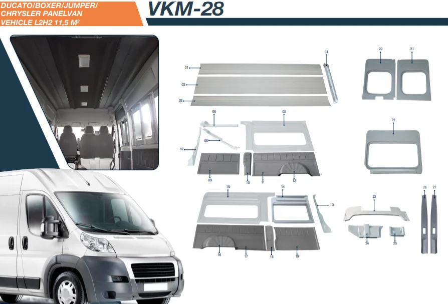 **DUCATO INTERIOR TRIM SET** **TOP SELLER WHOLESALE PRODUCT** ** ABS PLASTIC INTERIOR TRIM SETS FOR CAMPERS, MINIBUSES, BUSES**