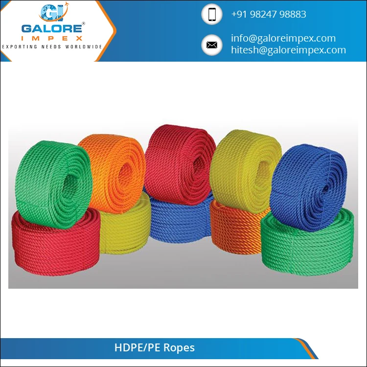  Качество и надежность оптовая продажа упаковочных канатов HDPE из Индии