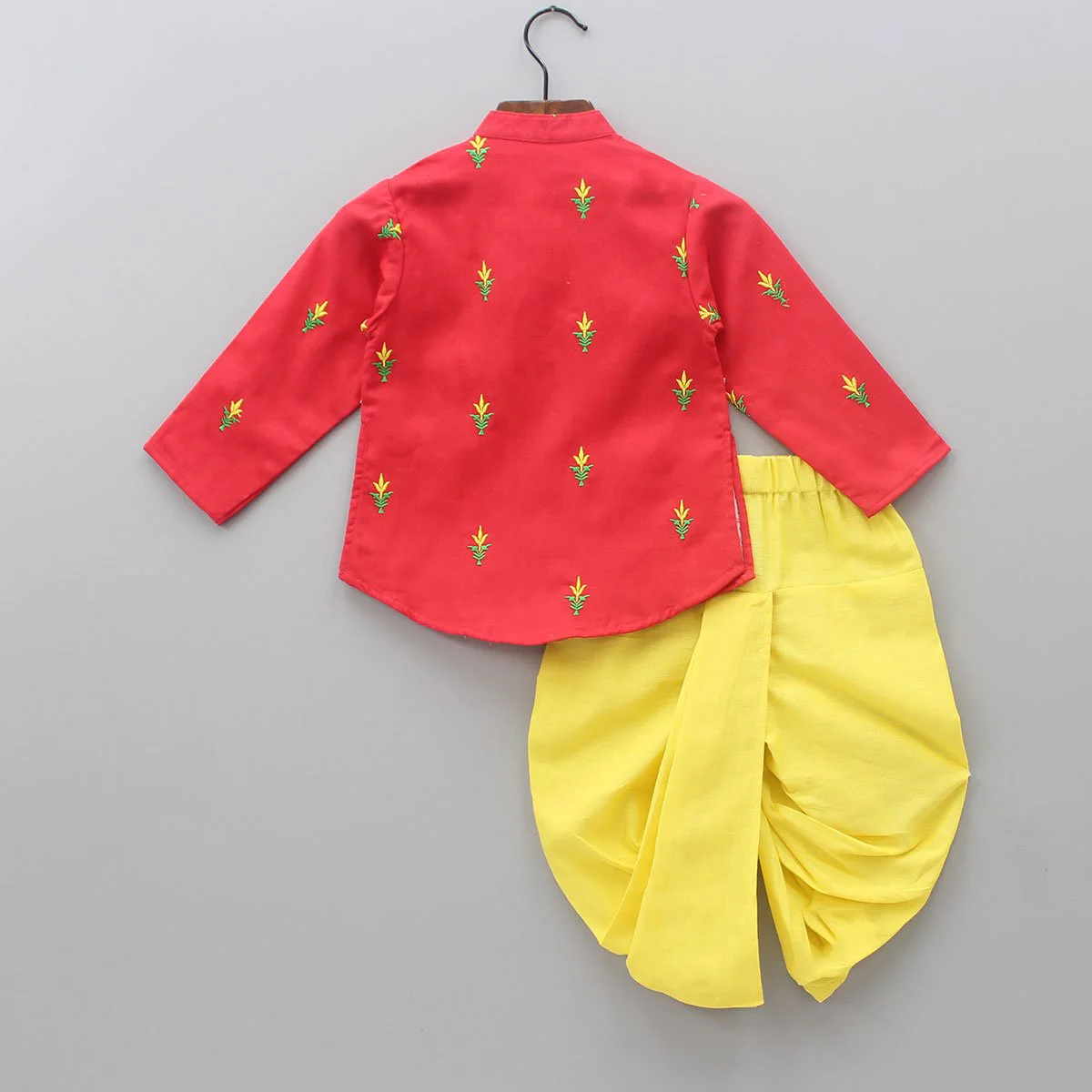 Традиционная коллекция ручной работы для детской вечеринки специальная красивая дизайнерская курта с длинными рукавами цветочной вышивкой и