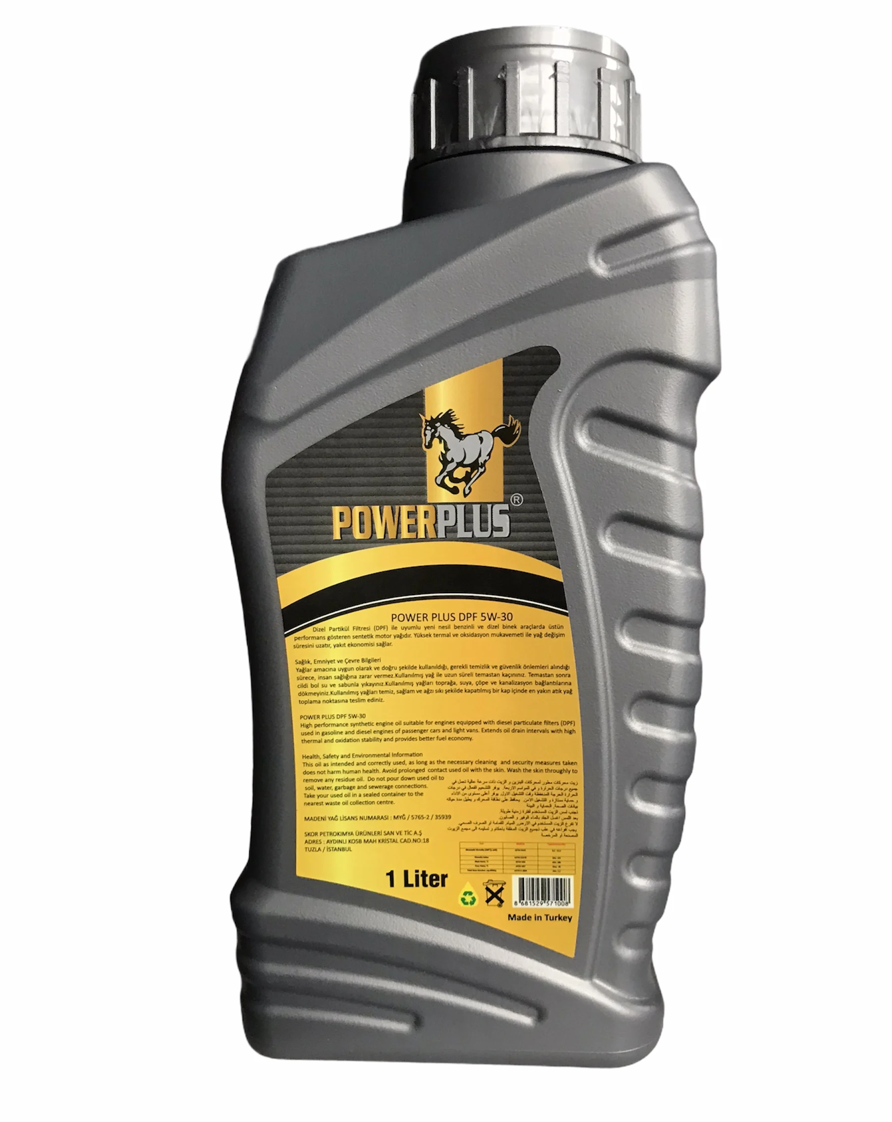PowerPlus Full Syntectic DPF 5w30 LA SN/CF High Performance Motor Oil Premium Series 1 Liter Engine Oil Lubricants