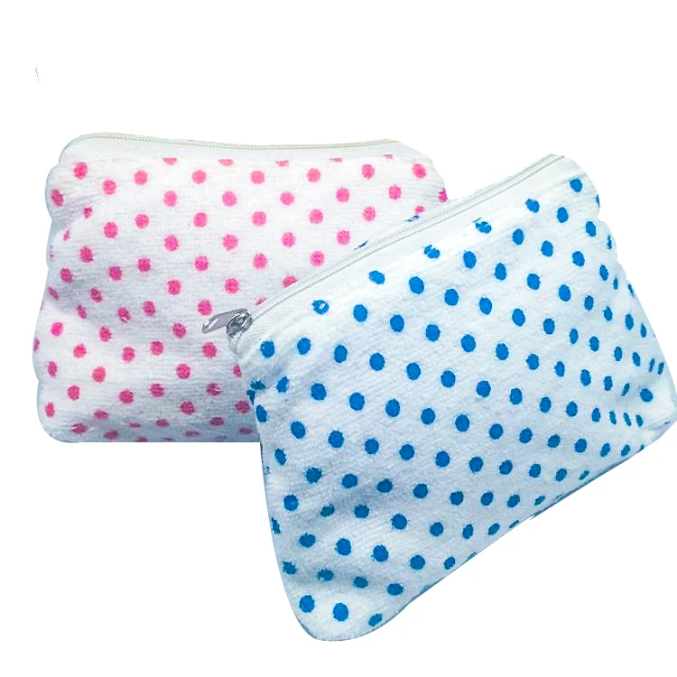 Terry Cloth Cosmetic Bag New Arrival Women Beauty Makeup Pouches Promotional Gift Small Make Up Bags