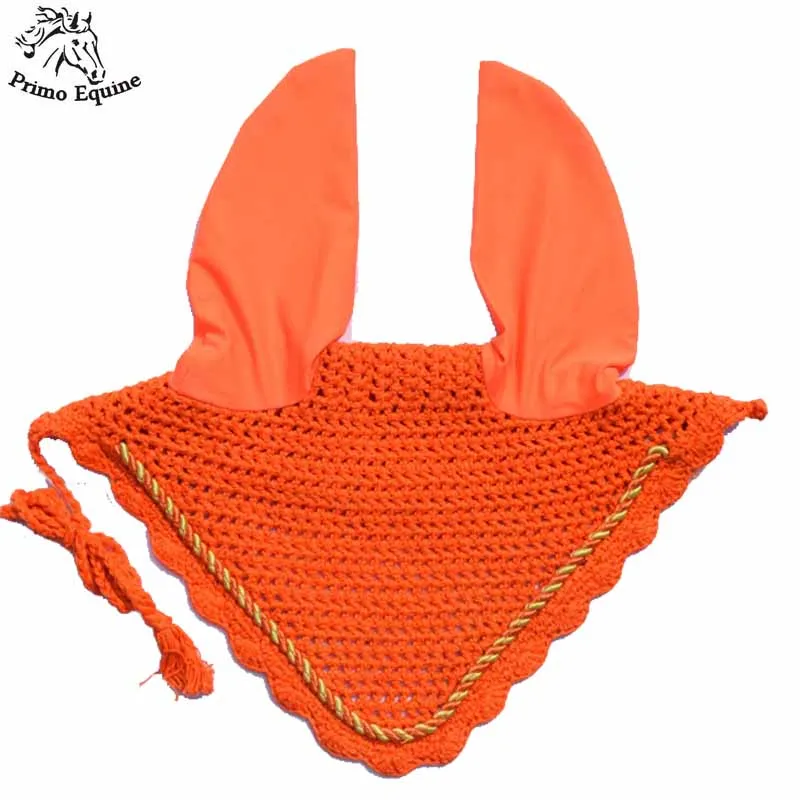 Latest Design Good Quality Horse Ear Bonnet/Net Available In New Design & Any Color