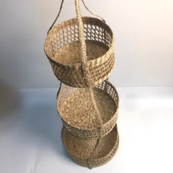 2021 Hot Sale 3 Tier Hanging Fruit Basket for Kitchen Macrame Hanging Basket for Fruit and Vegetable Storage Boho Wall Baskets