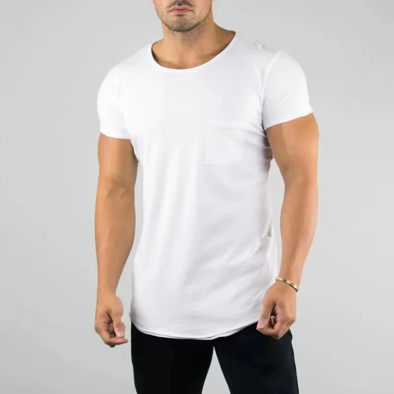 Футболка мужская с круглым вырезом стильная тенниска короткими рукавами и шортами повседневная майка из хлопчатобумажной ткани цвет темно-серый