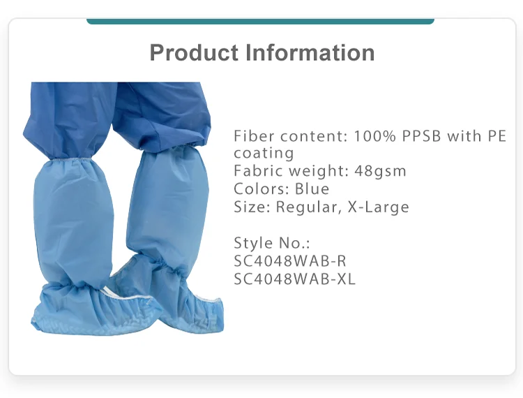 Anti-slip Cleanroom Antistatic ESD Disposable Shoe Boot Cover
