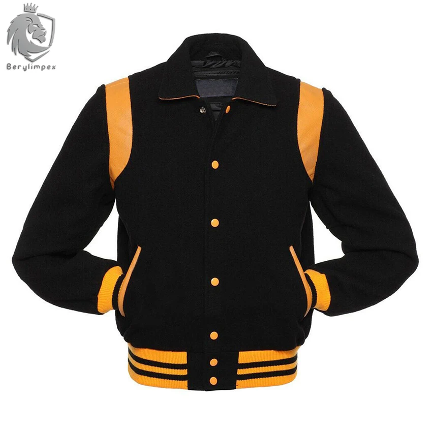 Varsity Jacket Melton Wool and Genuine Leather Custom Varsity Jacket.