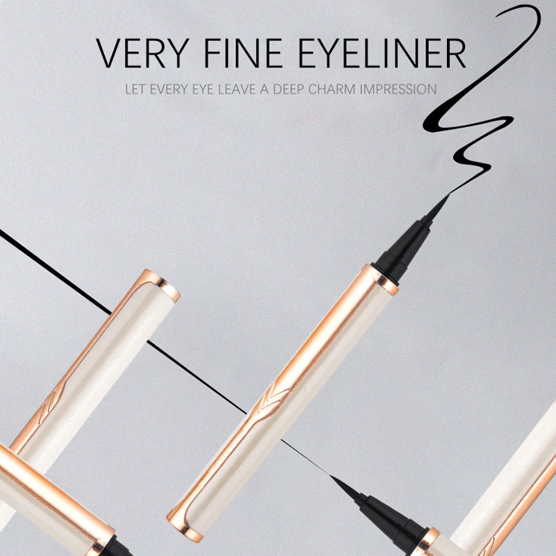 Private Label Custom Logo Long Lasting Quick Dry Natural Vegan Waterproof Eyeliner Pen