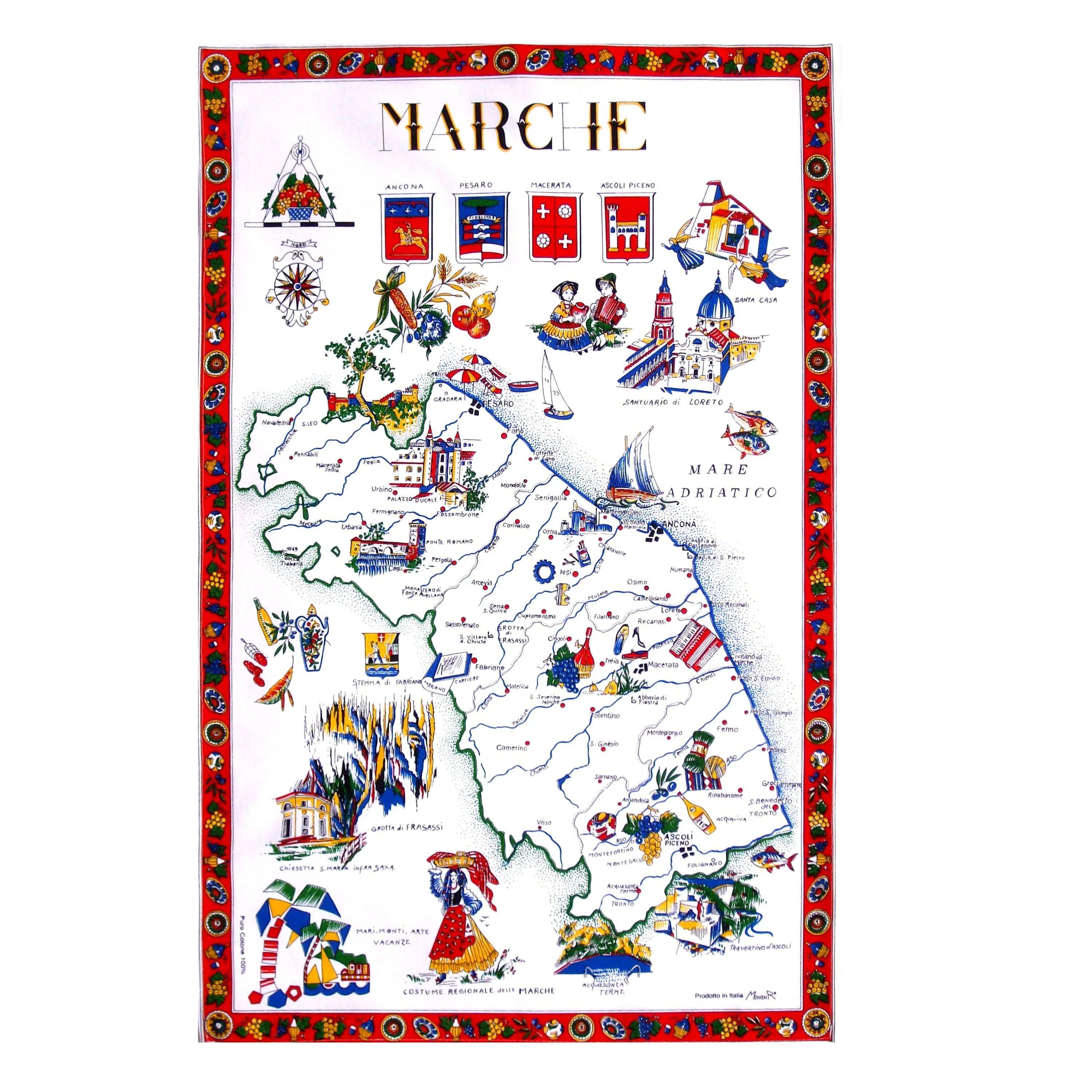 
Italian tea towels in cotton 