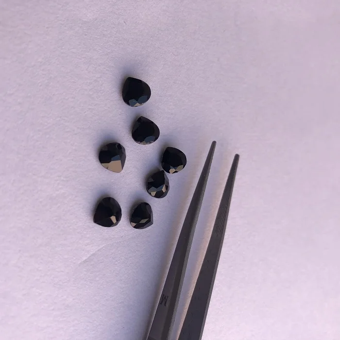 5mm Natural Black Onyx Stone Faceted Heart Cut Wholesale Loose Gemstone Supplier Shop Online at Factory Price Manufacturer Sale