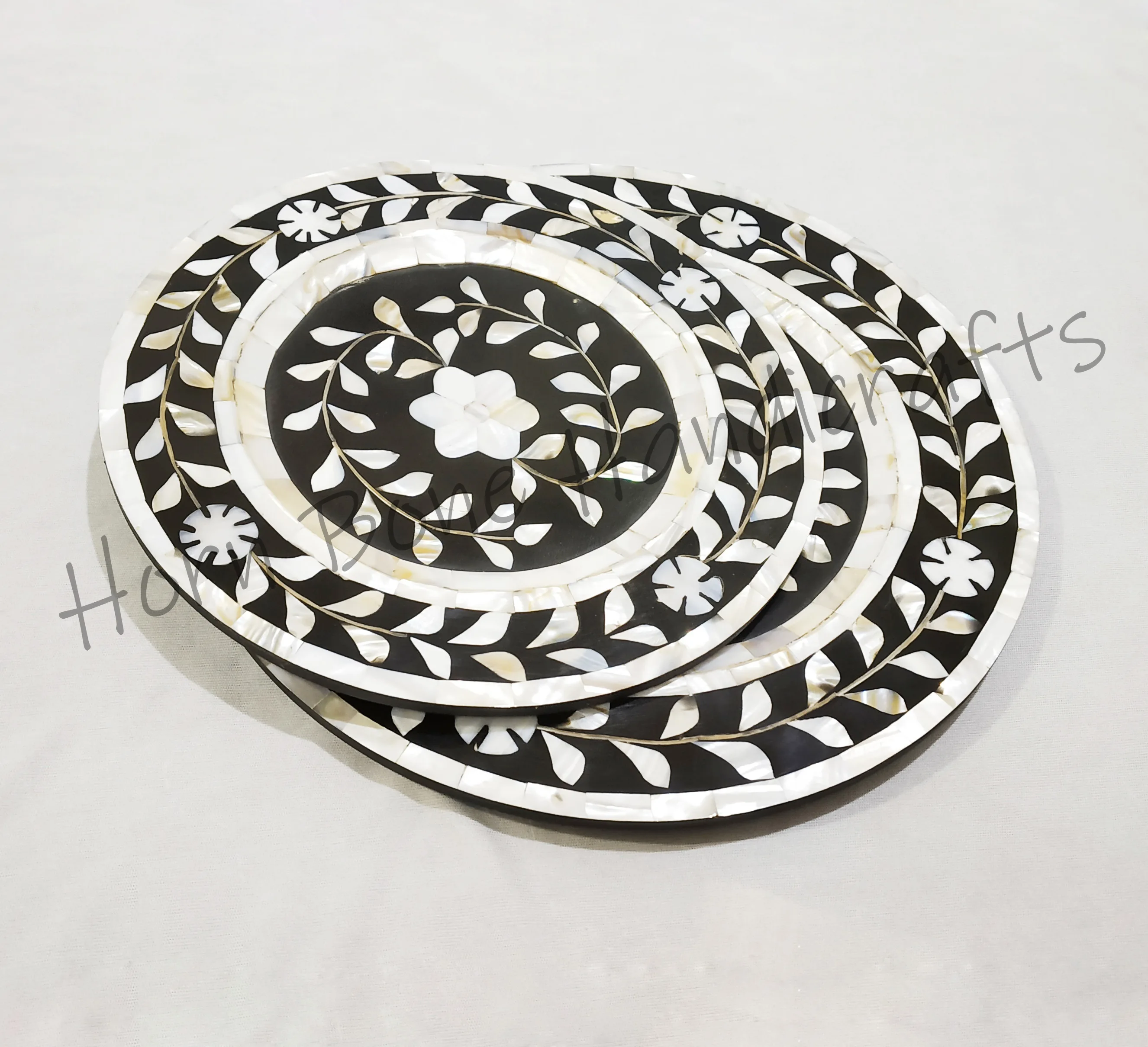 Лидер продаж круглая тарелка с инкрустацией из перламутровой круглые тарелки цветочным дизайном декоративное сервировочное блюдце вставкой