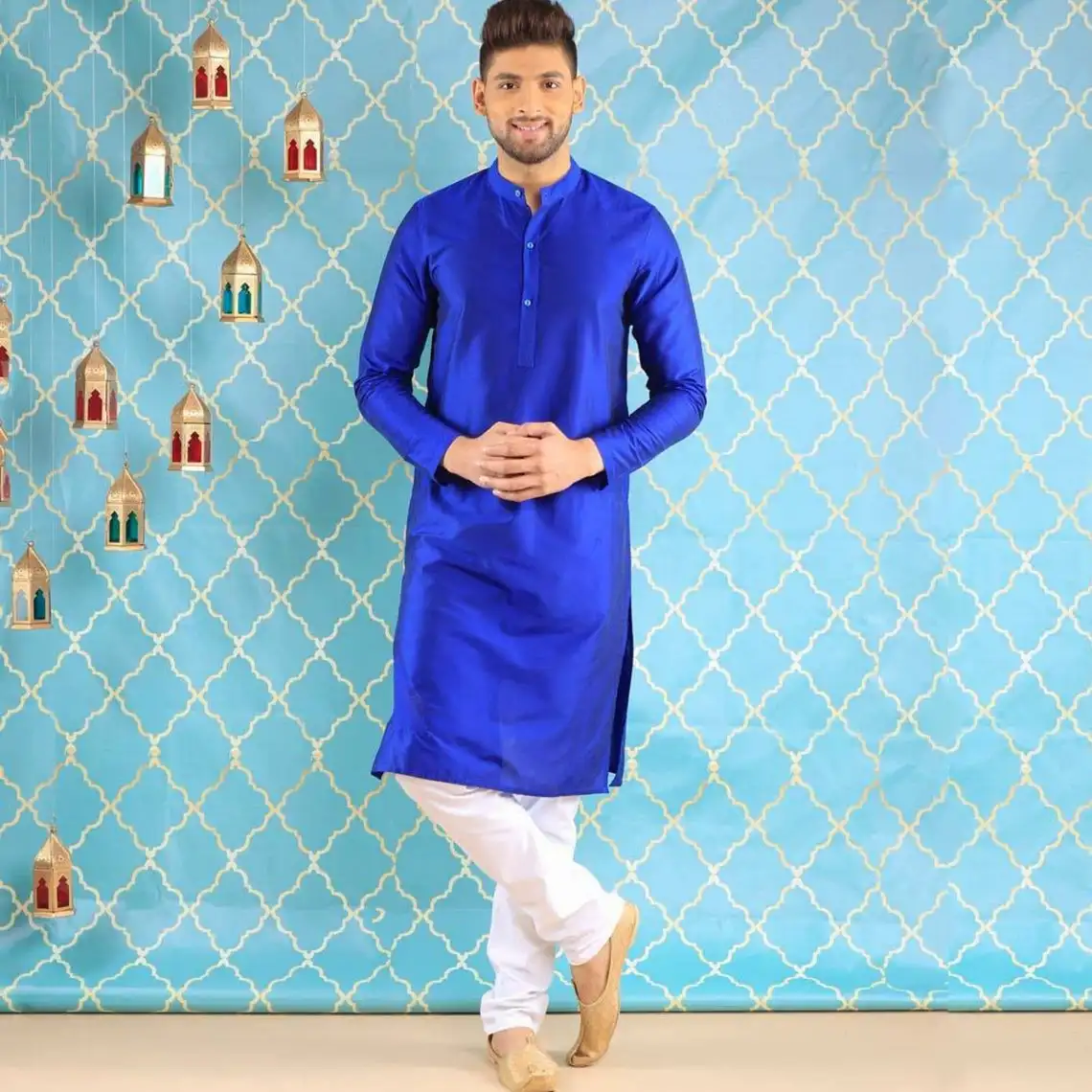 Cotton kurta pajama indian traditional wedding dress cotton shirt boys shirt children shirt dress
