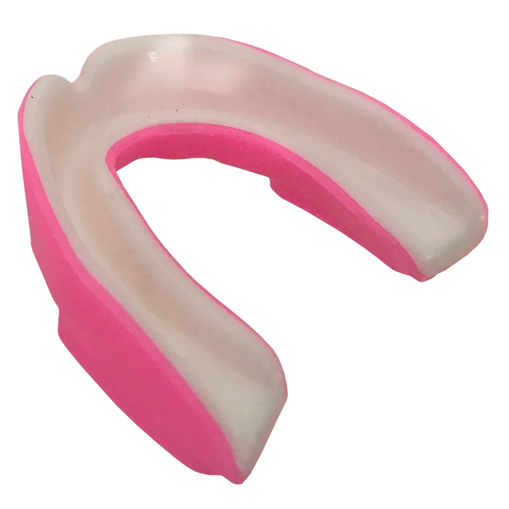 
Custom Color Logo Boxing Mouth Guard Pink White American football mouth guard 