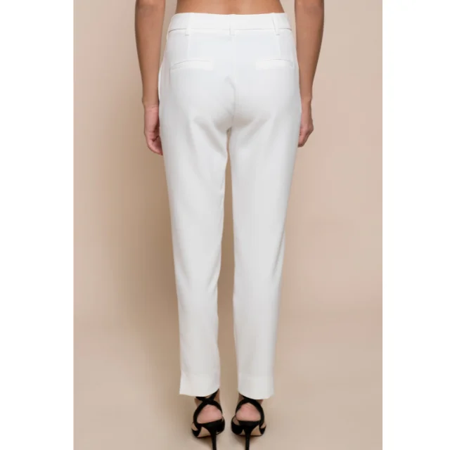 Italian best quality pencil pants with high waist, French pocket regular fit solid model fly button, for the day