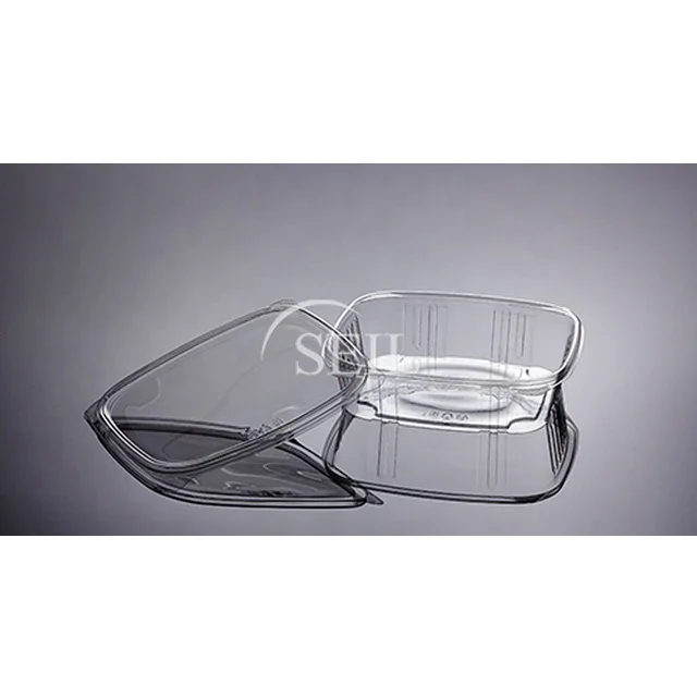 SL-24 Fuit Vegetable Salad Packaging Box / Food Clear Plastic Lid Deli Container